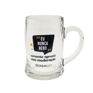 CSC004 CANECA CHOPP EU NUNCA BEBO 400ML