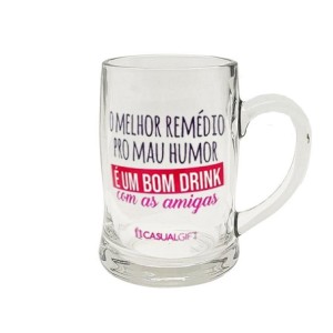 CSC014 CANECA CHOPP O MELHOR REMEDIO 400ML