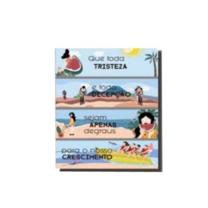 BR8013 KIT QUADRO COM CORDA QUE TODA TRISTEZA 38X29CM