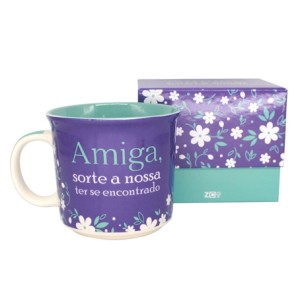 X10024107 CANECA TOM AMIGA SORTE 350ML