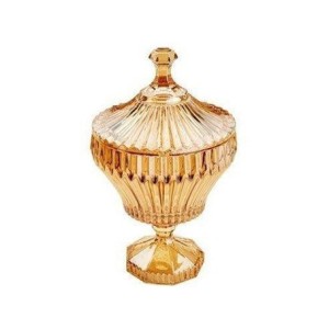 7236 POTICHE COM PE RENAISSANCE ÂMBAR 11,5X20CM