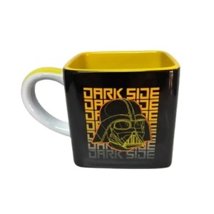 X10024183 CANECA CUBO DARK GEOMETRIC 300ML