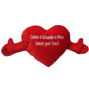 4234 CORACAO VELBOA COM MAO VERMELHO PEQ COMO E GRANDE
