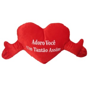 4252 CORACAO VELBOA COM MAO VERMELHO INTERM ADORO VOCE