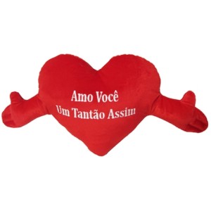 4251 CORACAO VELBOA COM MAO VERMELHO INTERM AMO VOCE