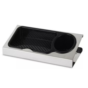 0823P PORTA DETERGENTE PARA PIA PRETO INOX