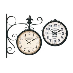 FZF-2017 RELOGIO DE PAREDE DUPLA FACE 38X9X42CM