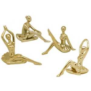 TBLN-17 BAILARINA SENTADA DOURADA