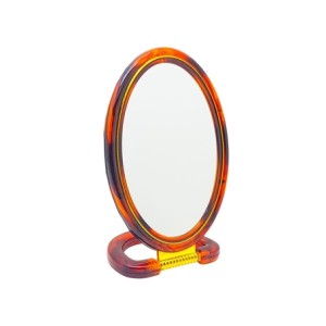 430-6 ESPELHO DE MESA OVAL DUPLA FACE 10X15CM