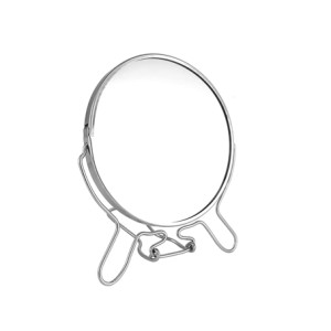 517-6 ESPELHO DE MESA REDONDO DUPLA FACE 6X9CM