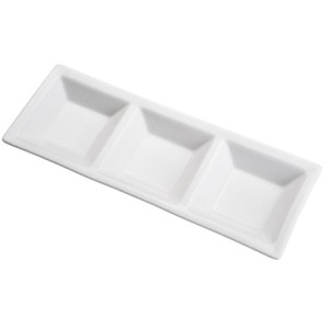 27360 PETISQUEIRA C/3 DIVISOES BRANCA 30X11X2CM