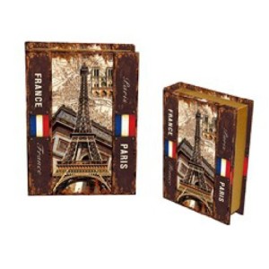 TCX-L31 JOGO CAIXA LIVRO 2 PECAS 18X5,5X25/13X4X18CM