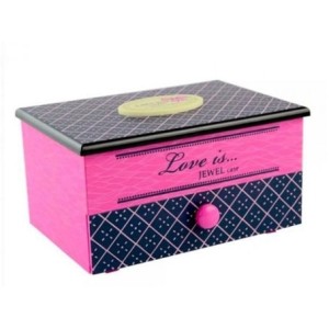 6023-2 CAIXA DE MUSICA PORTA JOIA LOVE IS
