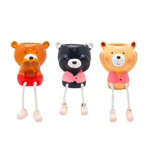 HD52955 VASO URSO DECORATIVO NÃO VEJO NÃO OUÇO NÃO FALO