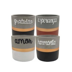 GDR0555 VASO PLANTA AMOR/GRATIDÃO/HARMONIA