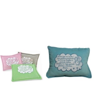 155 ALMOFADA ORACAO SANTO ANJO PLUSH