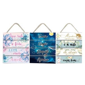 BR8020 KIT QUADRO COM CORDA 38X29CM