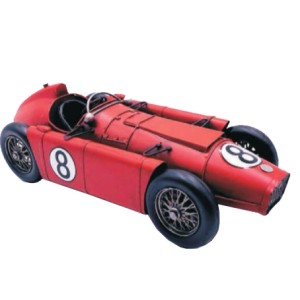 CRD-1829 CARRO DE CORRIDA ANTIGO DECORATIVO