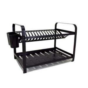 0416P ESCORREDOR COLOR PRETO 16 PRATOS MONTADO