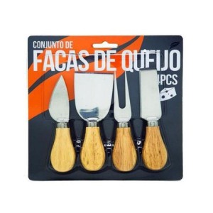 3976 CONJUNTO FACAS DE QUEIJO 4 PCS