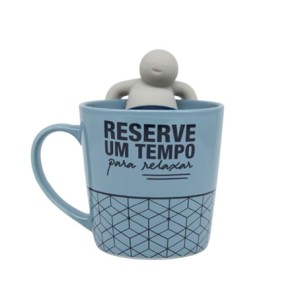 10024277 CANECA C/INFUSOR P/CHA TEMPO PARA RELAXAR 350ML
