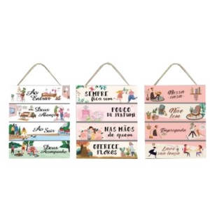 BR8014 KIT QUADRO COM CORDA 38X29CM