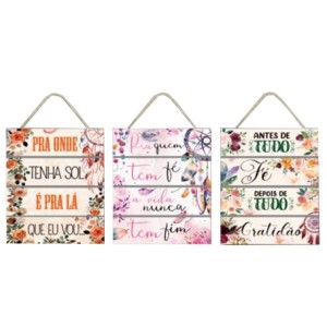 BR8019 KIT QUADRO COM CORDA 38X29CM