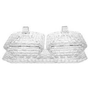 TB023 POTICHE C/BANDEJA 9,5X11CM BANDEJA 25CM