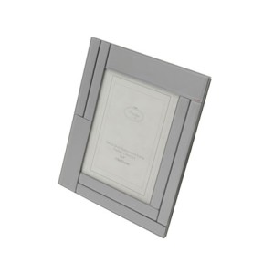 35608 PORTA RETRATO CINZA ESPELHADO 13X18CM