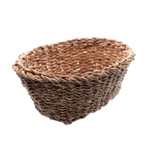 23372 JOGO 3 CESTAS OVAIS TERRA EM FIBRA NATURAL 28X22X13/24X18X11/20X14X9CM