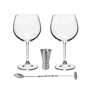 58575 KIT 4 PECAS BOHEMIA P/GIN AUTHENTIC COLLECTION L31XP31XA13CM