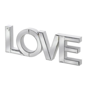592-013 ENFEITE DE MESA LOVE 28,5X10X2,5CM