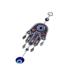 GP6601 CHAVEIRO MAO DE HAMSA GRANDE C/OLHO GREGO