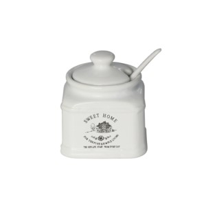 8568 ACUCAREIRO C/COLHER SWEET HOME 8X8X9CM