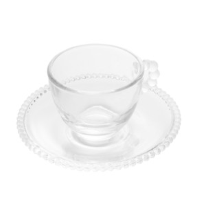 27899 CONJUNTO 4 XICARAS CAFE C/PIRES PEARL 80ML