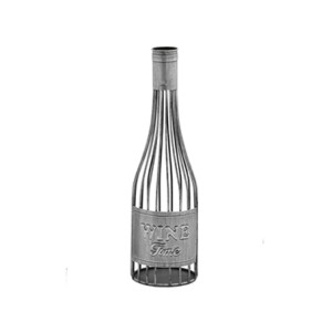 448-019 PORTA ROLHA GARRAFA DECORATIVO 11,5X11,5X39CM