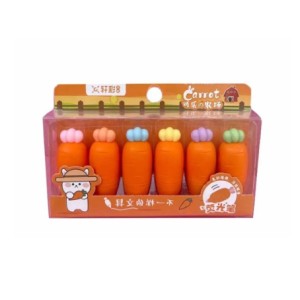 MJ-XC015 MARCA TEXTO CENOURA LARANJA 6PCS