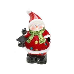 239-121 BONECO DE NEVE DECORATIVO 14X105,5X21,5CM