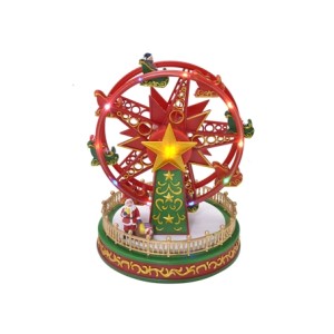 501-036 CENARIO NATAL COM LUZ SOM E MOVIMENTO 18X18X25CM