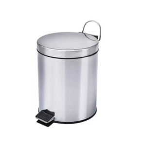 2102I LIXEIRA INOX 5 LITROS COM PEDAL