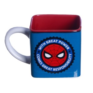 10024417 CANECA CUBO 300ML SPIDER MAN GREAT POWER