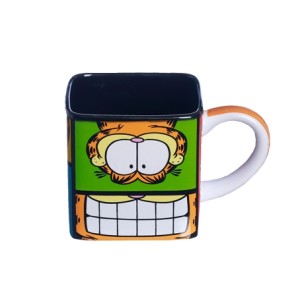 10024547 CANECA CUBO 300ML GARFIELD FACES