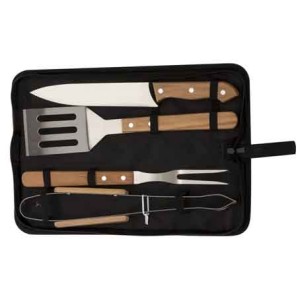 143183 KIT TALHERES P/CHURRASCO 4 PECAS