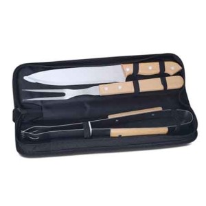 143184 KIT TALHERES P/CHURRASCO 3 PECAS