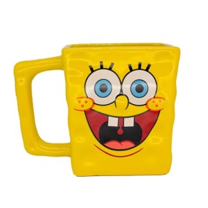 10025015 CANECA FORMATO 3D 450ML BOB ESPONJA