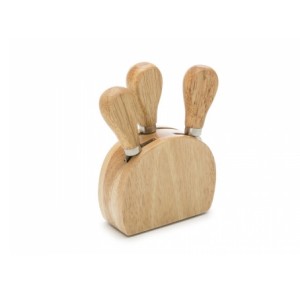 143272 KIT TALHERES P/QUEIJO 3 PCS 13X9X3,5CM