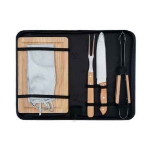 143223 KIT TALHERES P/CHURRASCO 5PC 36X22,5X4