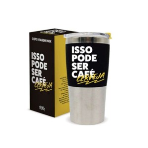 RC-136 COPO TERMICO EMBORRACHADO 450ML ISSO PODE SER CAFE