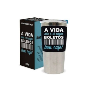 RC-138 COPO TERMICO EMBORRACHADO 450ML A VIDA NAO E SO PAGAR BOLETOS