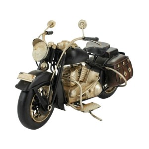 AT1910D-1788 MOTOCICLETA PRETA 24X26X10CM